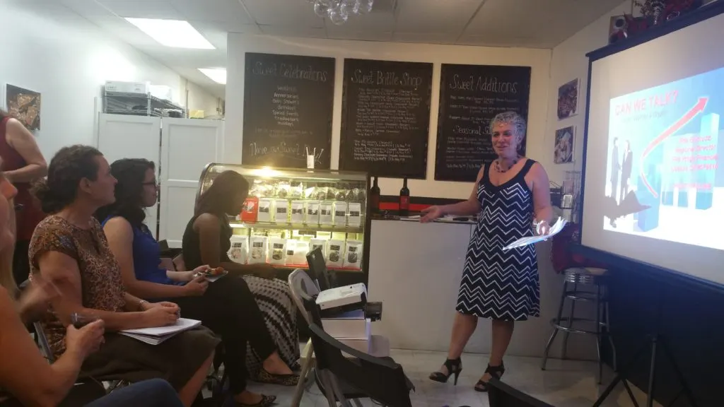 Burbank financial advisor Rita Boccuzzi running a Money 101 workshop