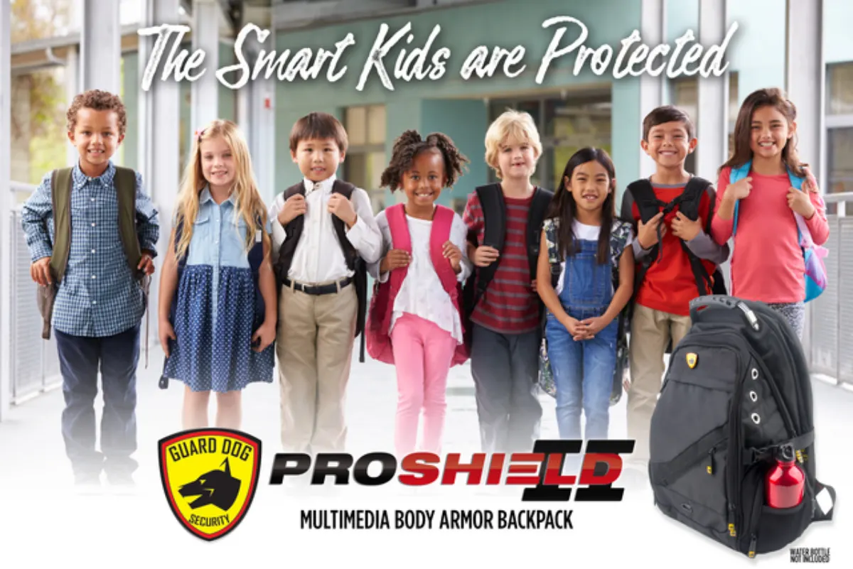 Everglobe Corp - Guard Dog Security Proshield II body armor backpack